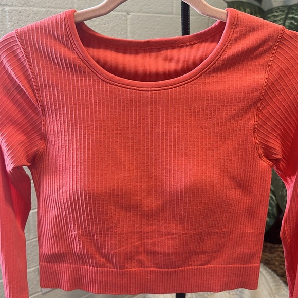 Lululemon Ebb to Street Long Sleeve Shirt Pale Raspberry - Picture 4 of 8